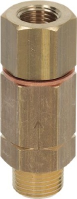 VALVOLA DI NON RITORNO ø 3/8M-1/4F 