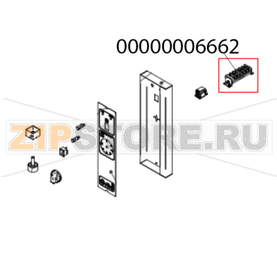Блок КБ-63 (6) клем. Abat ШРТ-4ЭШ Блок КБ-63 (6) клем. Abat ШРТ-4ЭШЗапчасть на деталировке под номером: 00000006662
