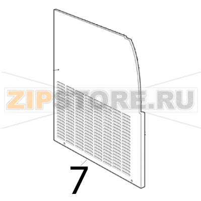 Pannello SX Scotsman AF 206 Pannello SX Scotsman AF 206Запчасть на деталировке под номером: 7