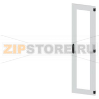 SIVACON, door, right, inspection window, IP55, H: 1800 mm, W: 450 mm, RAL 7035, Protection class 1 Siemens 8MF1870-2UT14-0BE2