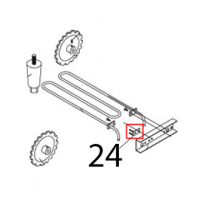 Heating pipe left holder Airhot CT-300