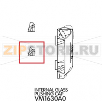 Internal glass pushing cap Unox XBC 1005