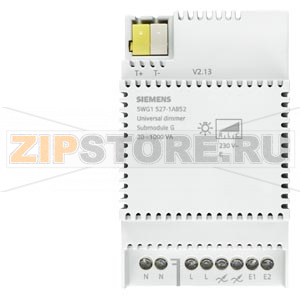 Universal Dimmer, expansions, 20...1000 VA, AC 230 V, for Islanding, (R,L,C load) Siemens 5WG1527-1AB52 