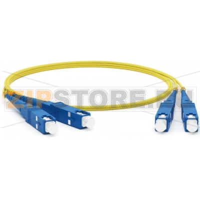 патч-корд волоконно-оптический (шнур) SM 9/125 (OS2), SC/UPC-SC/UPC, 2.0 мм, duplex, LSZH, 10 м 