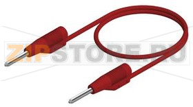 Провод тестовый 0.25 м, красный Hirschmann MVL 2/25 RED 