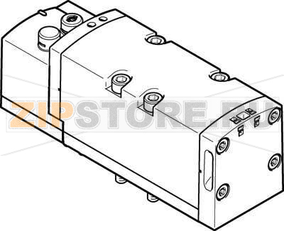 Распределитель с электроуправлением Festo VSVA-B-M52-MZD-D2-1T1L 
