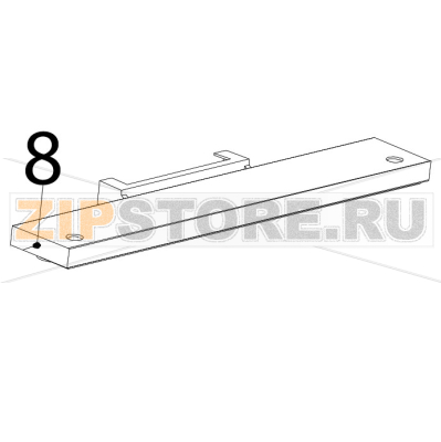 Thermal printerhead Zebra TTP-2030 Thermal printerhead Zebra TTP-2030Запчасть на деталировке под номером: 8