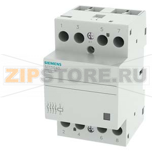 INSTA КОНТАКТОР С 4 NO CONTACTS CONTACT FOR AC 230, 400V 40A ACTIVATION ACDC24V Siemens 5TT5040-2 