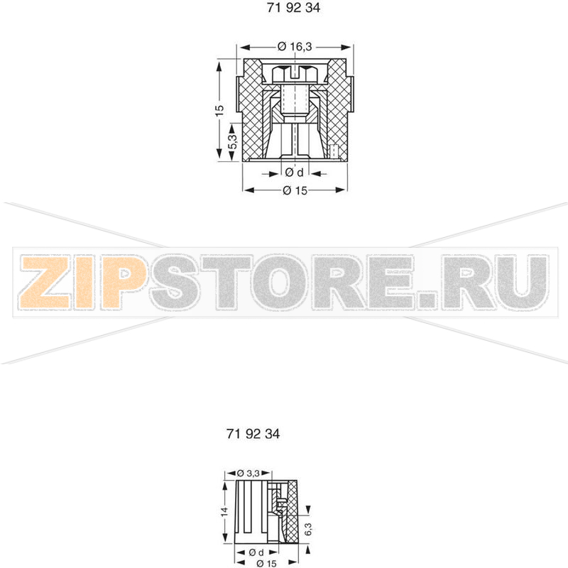 Ручка для потенциометров Mentor 331.6 