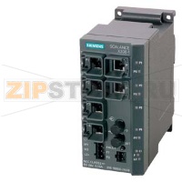 SIMATIC NET, SCALANCE X206-1, УПРАВЛЯЕМЫЙ IE КОММУТАТОР, 6 X 10/100МБИТ/С RJ45 ПОРТОВ, 1 X 100МБИТ/С МУЛЬТИМОДОВЫЙ BFOC, СВЕТОДИОДНАЯ ДИАГНОСТИКА, СИГНАЛЬНЫЙ КОНТАКТ ОШИБКИ С КНОПКОЙ НАСТРОЙКИ, РЕЗЕРВИРОВАННОЕ ПИТАНИЕ, PROFINET-IO УСТРОЙСТВО, УПРАВЛЕНИЕ С