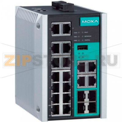 Коммутатор MOXA EDS-518E-SS-SC-4GTXSFP-T 