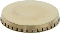 BURNER CAP BRASS ASSY POLISHED