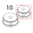 Electric plate Ø: 180, 2000 W, 220/230 V Angelo Po 1G1PE1E
