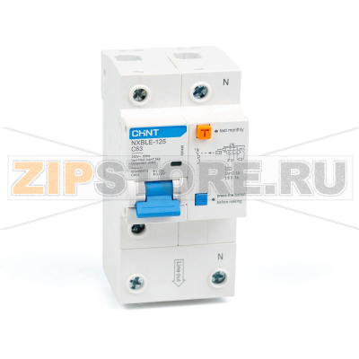 Дифавтомат 63 А, 100 мА, 10 кА Chint NXBLE-125 