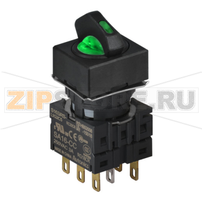 Переключатель селекторный, Ø отверстия: 16 мм Autonics S16SRS-L6G2C5 