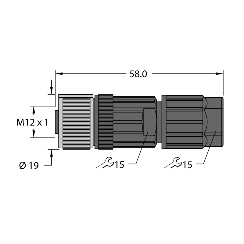 Разъем разборный Turck FW-ERKPM0426-SA-P-0408 