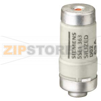 SILIZED ПЛАВКАЯ ВСТАВКА ДЛЯ ЗАЩИТЫ ПОЛУПРОВОДНИКОВ 400В ТИПОРАЗМЕР D02, 20A Siemens 5SE1320