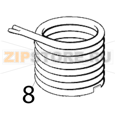 Condensatore ad acqua Scotsman B 21 Condensatore ad acqua Scotsman B 21Запчасть на деталировке под номером: 8