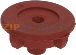 CONVEYOR RUBBER PIECE OF RED SILICONE 