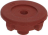 CONVEYOR RUBBER PIECE OF RED SILICONE