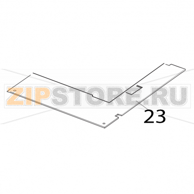 Protezione inferiore per zoccolo per lavabicchieri Elettrobar Fast 160 DP Protezione inferiore per zoccolo per lavabicchieri Elettrobar Fast 160 DPЗапчасть на деталировке под номером: 23