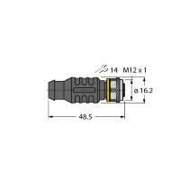 Резистор оконечный для построения топологии линии RFID Turck RKE57-TR2/RFID