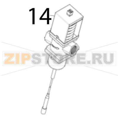 Water regul. valve Scotsman B 7040 Water regul. valve Scotsman B 7040Запчасть на деталировке под номером: 14