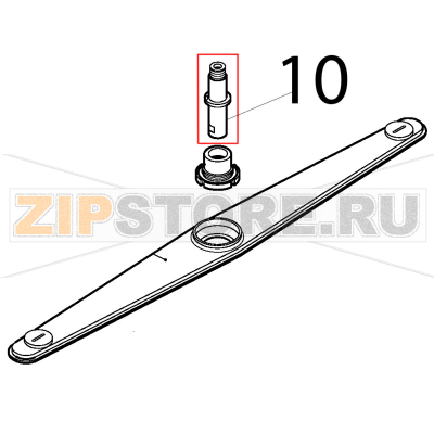 Upper rinse pin Silanos E1000 Upper rinse pin Silanos E1000Запчасть на деталировке под номером: 10