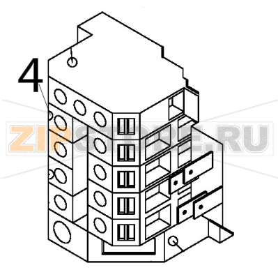 Terminal 1P Silanos E1000 Terminal 1P Silanos E1000Запчасть на деталировке под номером: 4