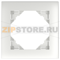 TECO Frame - 1 gang LOGUS, AQUARELLA / plastic - metalic, ice