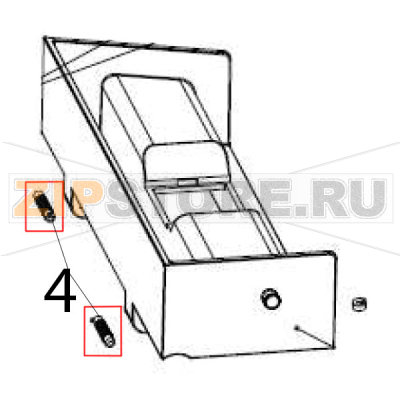 Water tank shaft Hurakan HKN-ME717 Water tank shaft Hurakan HKN-ME717Запчасть на деталировке под номером: 4