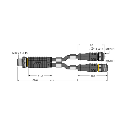 Разветвитель 2-х канальный Turck VB-IO-LINK-CLASS-A-POWER-0.3/0.3/TXL 