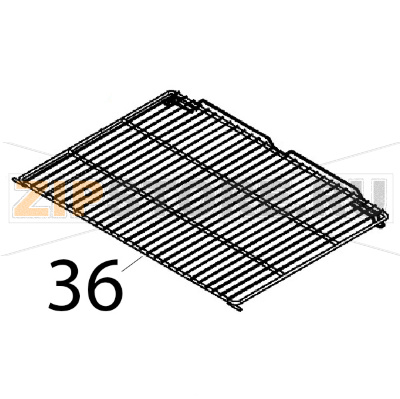 Griglia forno Angelo Po 2N1FAGF Griglia forno Angelo Po 2N1FAGFЗапчасть на деталировке под номером: 36
