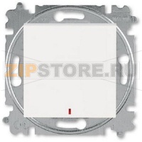 Переключатель одноклавишный с контрольной подсветкой, жемчужный ABB 2CHH592545A6068