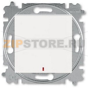 Переключатель одноклавишный с контрольной подсветкой, жемчужный ABB 2CHH592545A6068 