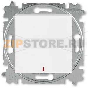 Переключатель одноклавишный с контрольной подсветкой, жемчужный ABB 2CHH592545A6068 