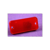 Крышка торцевая 8x78x27 мм, материал: акрилонитрил, красная, 2 шт Hammond 1455KPLTRD