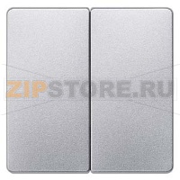 DELTA I-SYSTEM АЛЮМИНЕВЫЙ МЕТАЛЛИК ВЫКЛЮЧАТЕЛЬ 2 КЛАВИШИ С НУЛЕВЫМ ПРОВОДНИКОМ 55X55MM Siemens 5TG6245