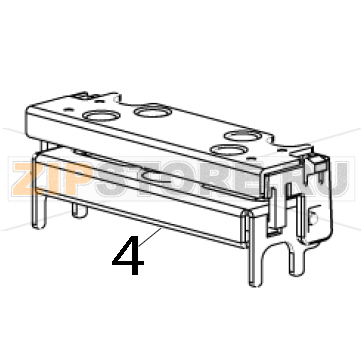 Печатающая термоголовка TSC TDP-225 (300dpi) Печатающая термоголовка для принтера TSC TDP-225 (300dpi)Запчасть на деталировке под номером: 4