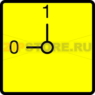 Панель передняя, аварийный STOP, желтая для T0 Eaton FS908GE-T0 