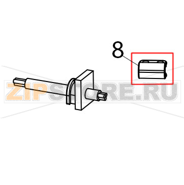 Support cord lock KitchenAid 5KVJ0111ECA Support cord lock KitchenAid 5KVJ0111ECAЗапчасть на деталировке под номером: 8