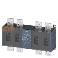 ВЫКЛЮЧАТЕЛЬ-РАЗЪЕДИНИТЕЛЬ 1600A, ТР.5, 4-ПОЛ ФРОНТ.УПР. ПО ЦЕНТРУ БАЗ.БЛОК БЕЗ РУЧКИ ПЛОСКИЕ КЛЕММЫ Siemens 3KD5440-0RE20-0