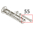 Hex. bolt H-8x80 Toshiba TEC B-SX4T-GS20-QM-R