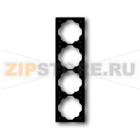 Рамка четырехместная, чёрный бархат ABB 2CKA001754A4427