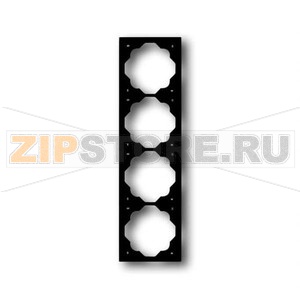 Рамка четырехместная, чёрный бархат ABB 2CKA001754A4427 