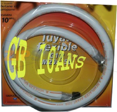 TUBO GAS BUTANO 1,00m IMBUTO MEC.10ANNI 