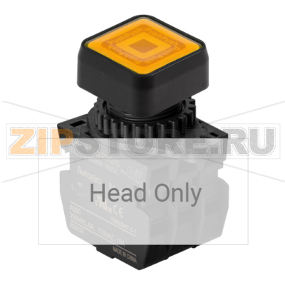 Выключатель кнопочный, Ø отверстия: 22/25 мм Autonics S2PRS-P3Y 