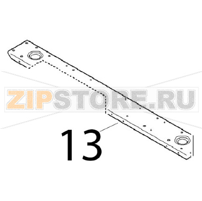Traversa base 692x75x18 Angelo Po 1G1BR1E Traversa base 692x75x18 Angelo Po 1G1BR1EЗапчасть на деталировке под номером: 13