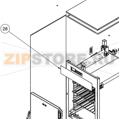 Панель накладная Alto Shaam 1200-TH/III Панель накладная Alto Shaam 1200-TH/IIIЗапчасть на сборочном чертеже под номером: 28Количество запчастей в комплекте: 1