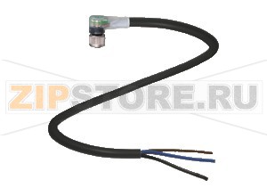 Кабель датчика-исполнительного устройства Female connector V3-WM-E2-BK10M-PUR-U Pepperl+Fuchs Описание оборудованияFemale cordset, M8, LED, 3-pin, PUR cable